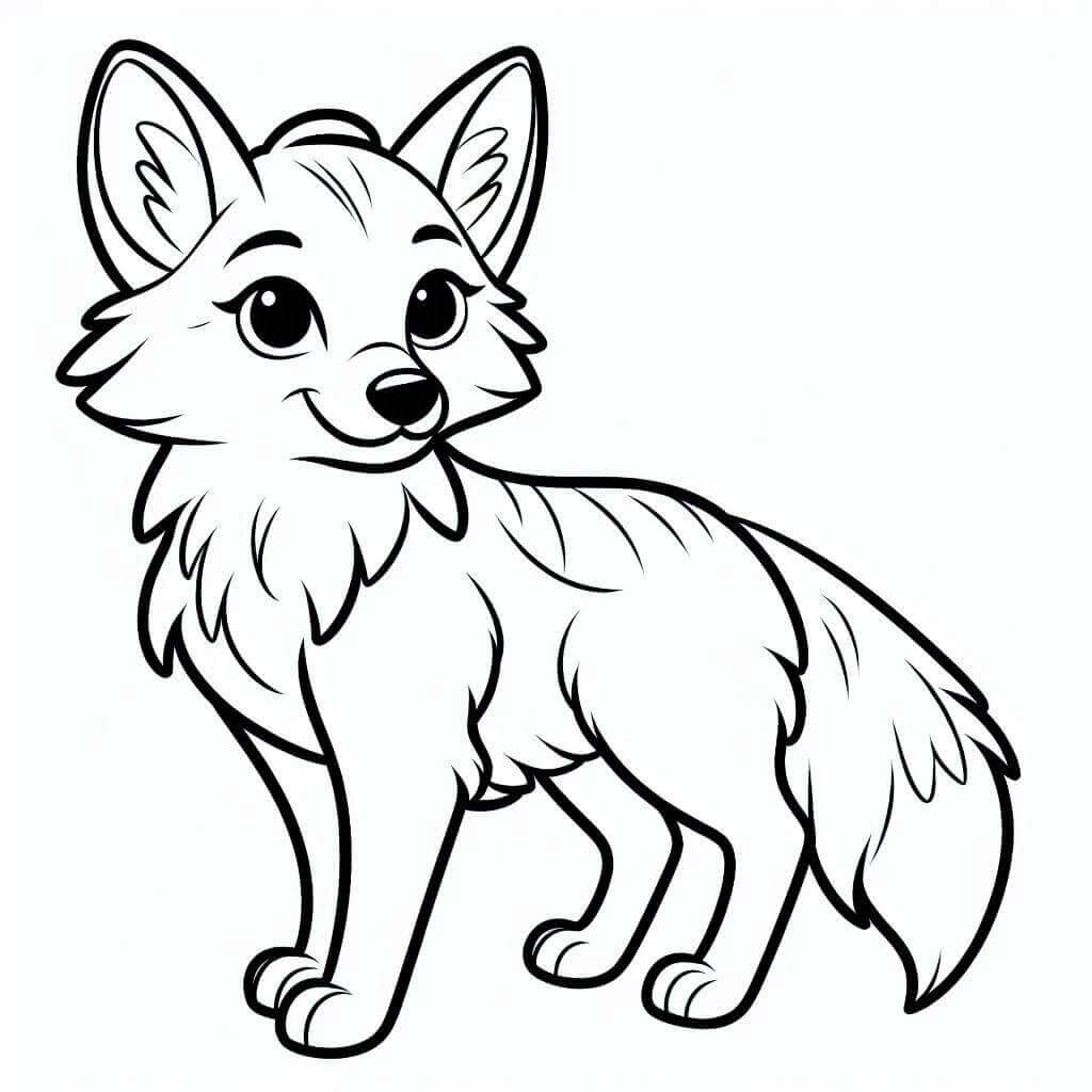 Okouzlující Kojot omalovánka