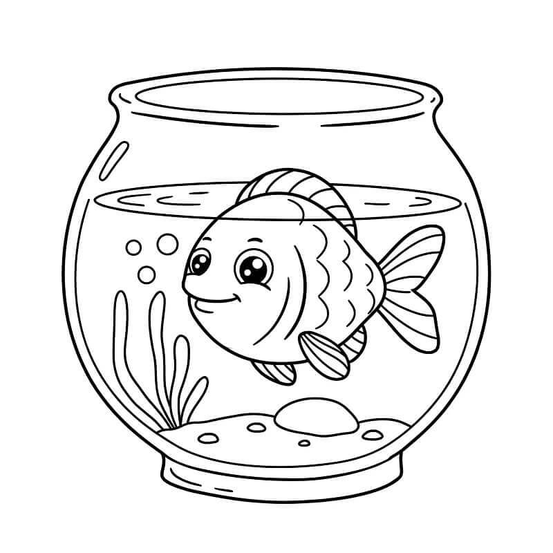 Okouzlující Ryba omalovánka