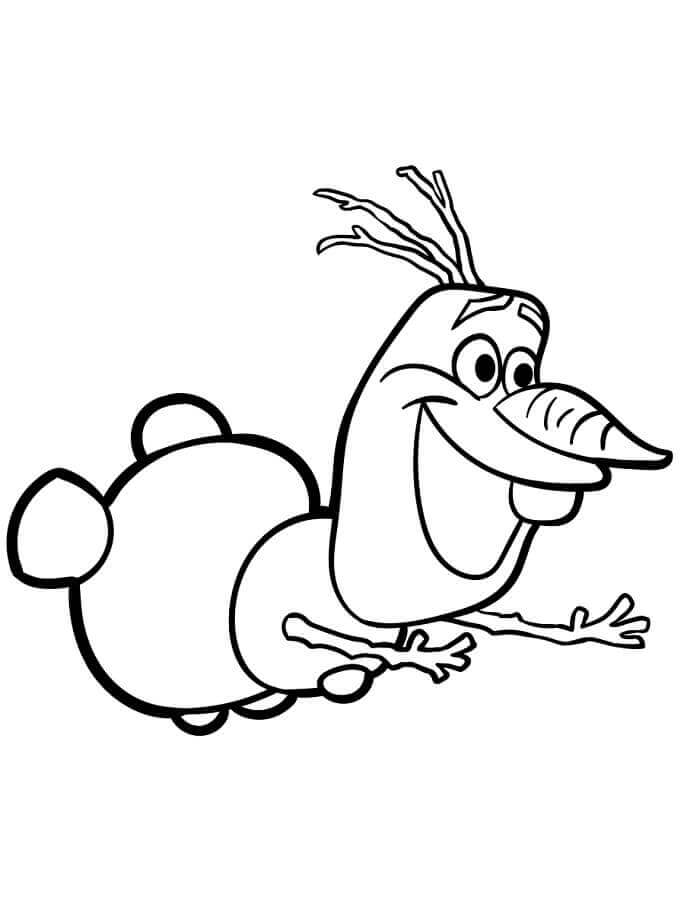 Olaf pro děti 1 rok omalovánka