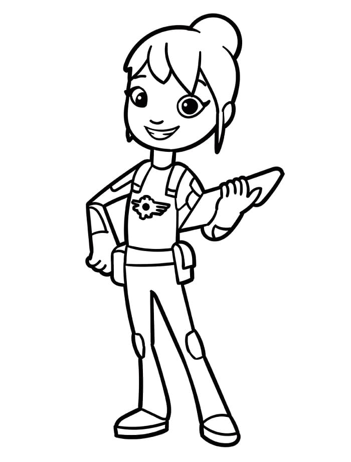 Plamínek a čtyřkoláci k tisku omalovánka