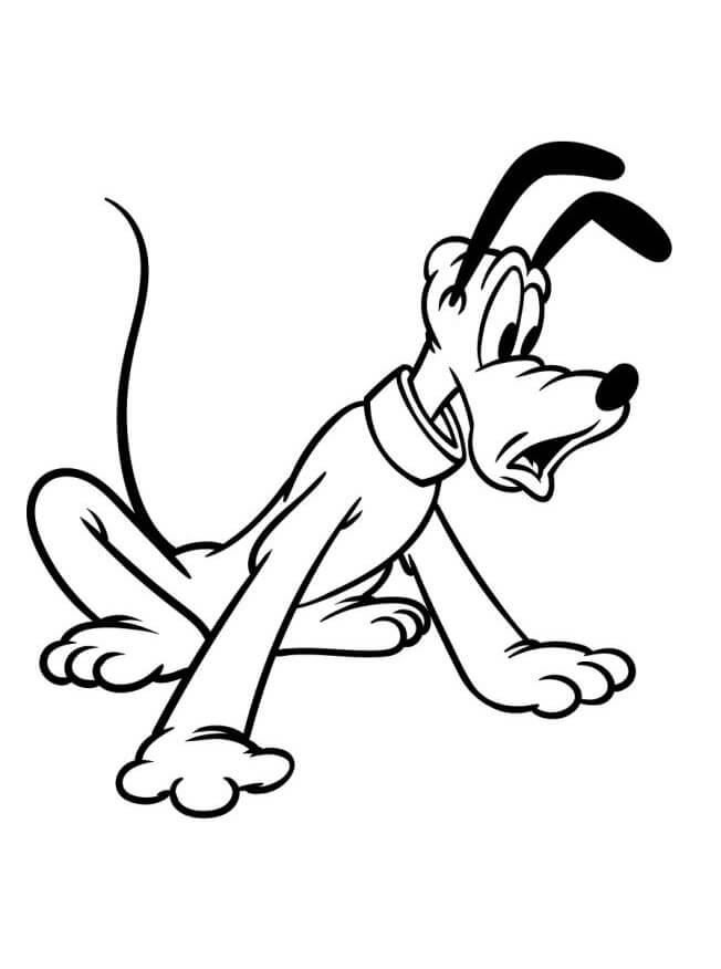Pluto od Disney omalovánka