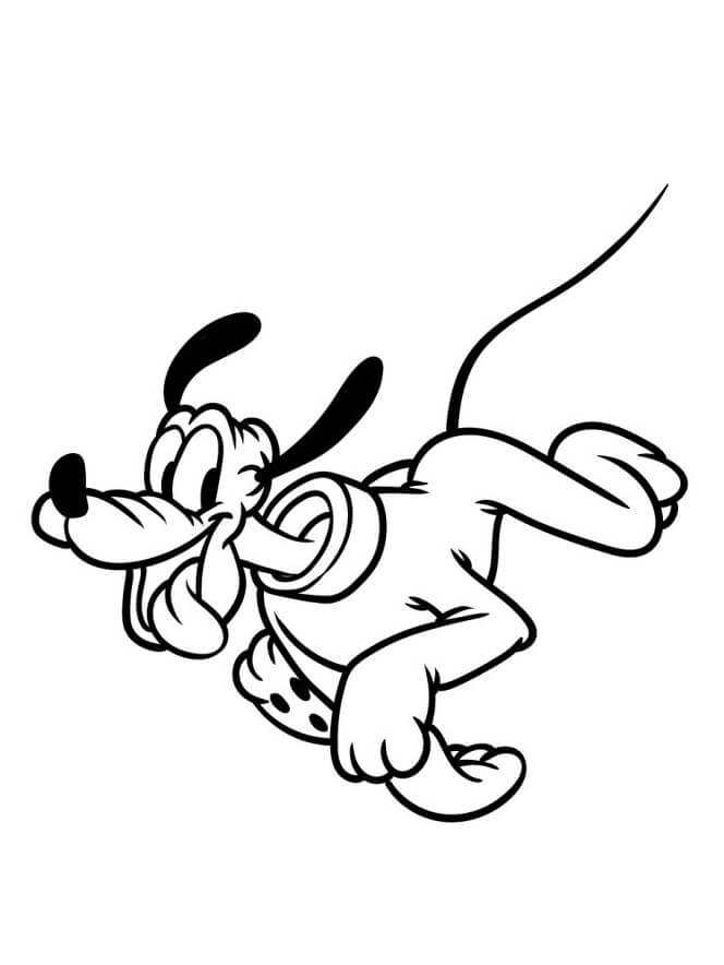 Postava Disney Pluto omalovánka