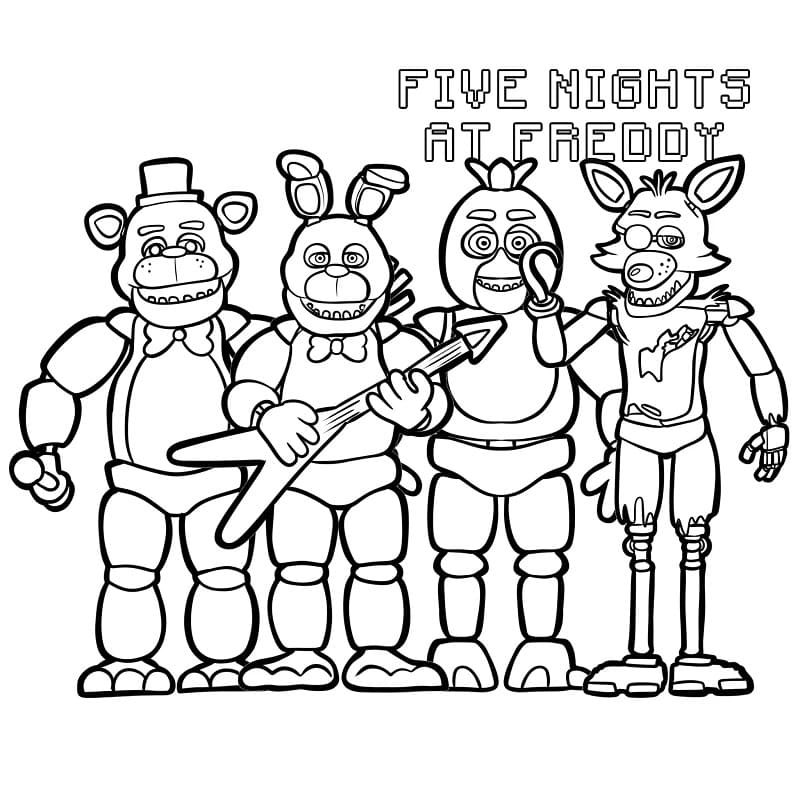 Omalovánky Five Nights At Freddy’s (FNAF)