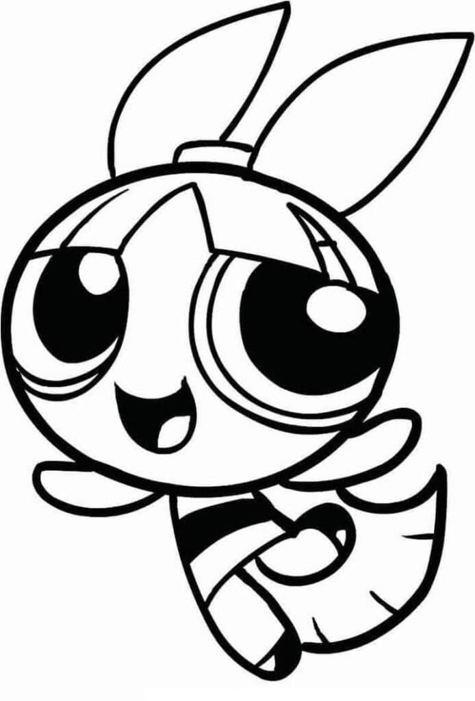 Omalovánka Powerpuff Girls pro děti 5 let