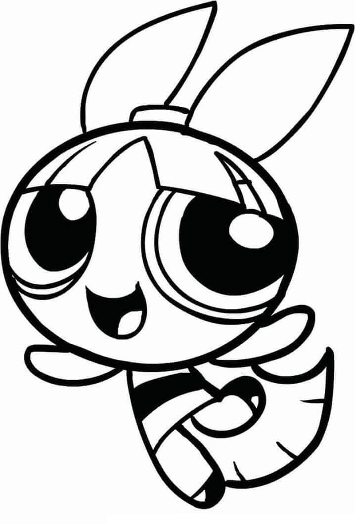 Powerpuff Girls pro děti 5 let omalovánka