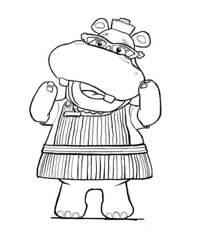 Přátelská Doktorka Plyšáková omalovánka