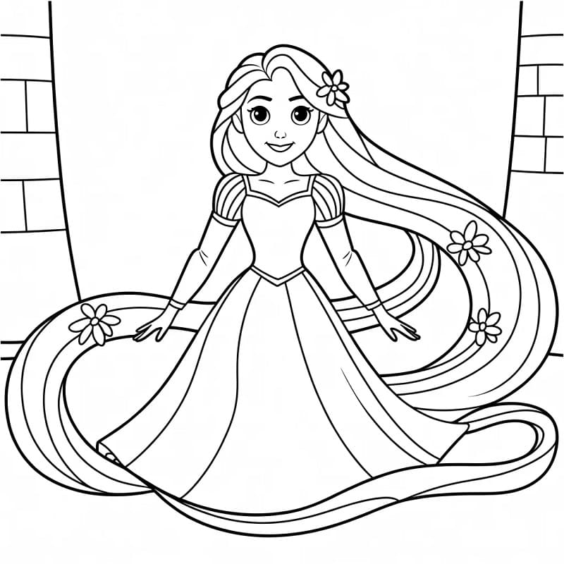 Přátelská Locika omalovánka