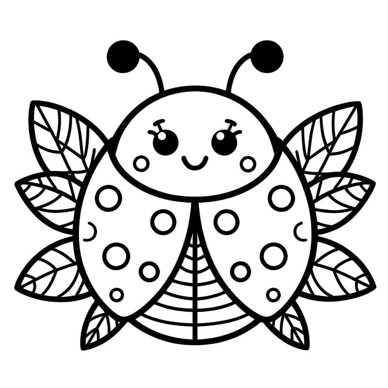 Půvabná Beruška omalovánka