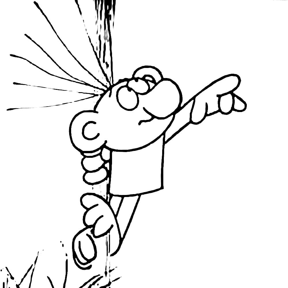 Rákosníček jako dárek omalovánka