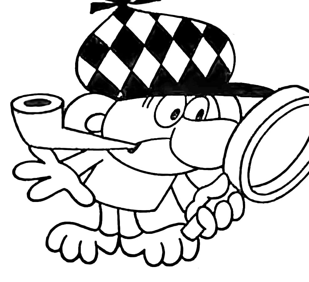 Rákosníček pro děti omalovánka