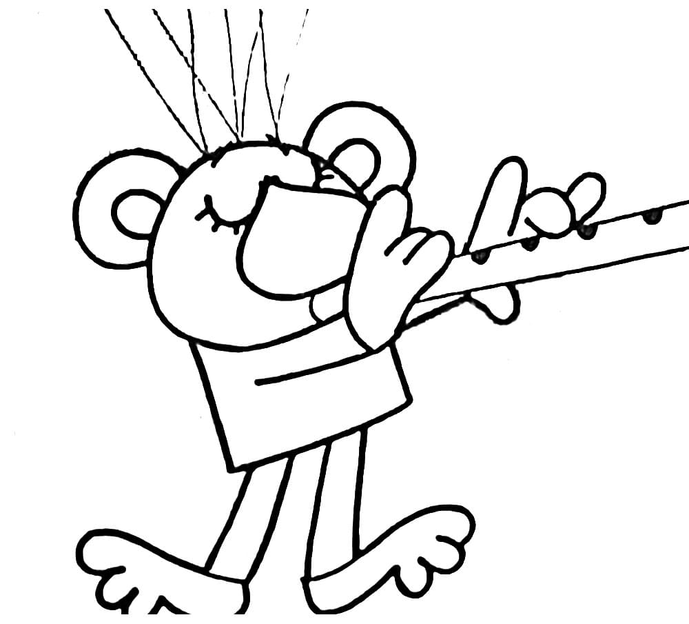 Rákosníček tisknutelný obrázek omalovánka