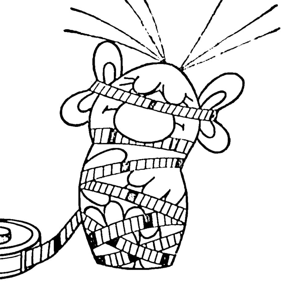 Rákosníček tisknutelný pro děti omalovánka