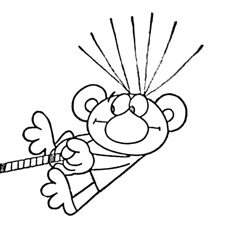 Omalovánka Rákosníček zdarma pro děti