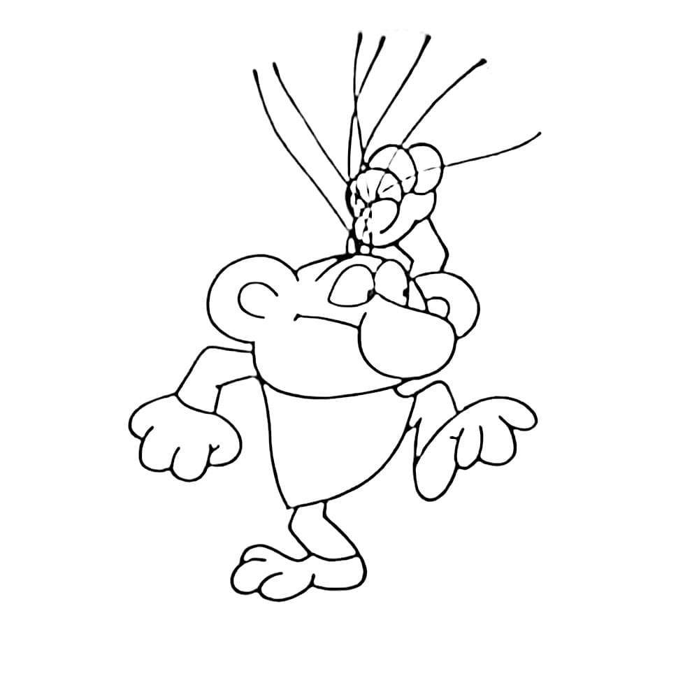 Rákosníček zdarma tisknutelný omalovánka