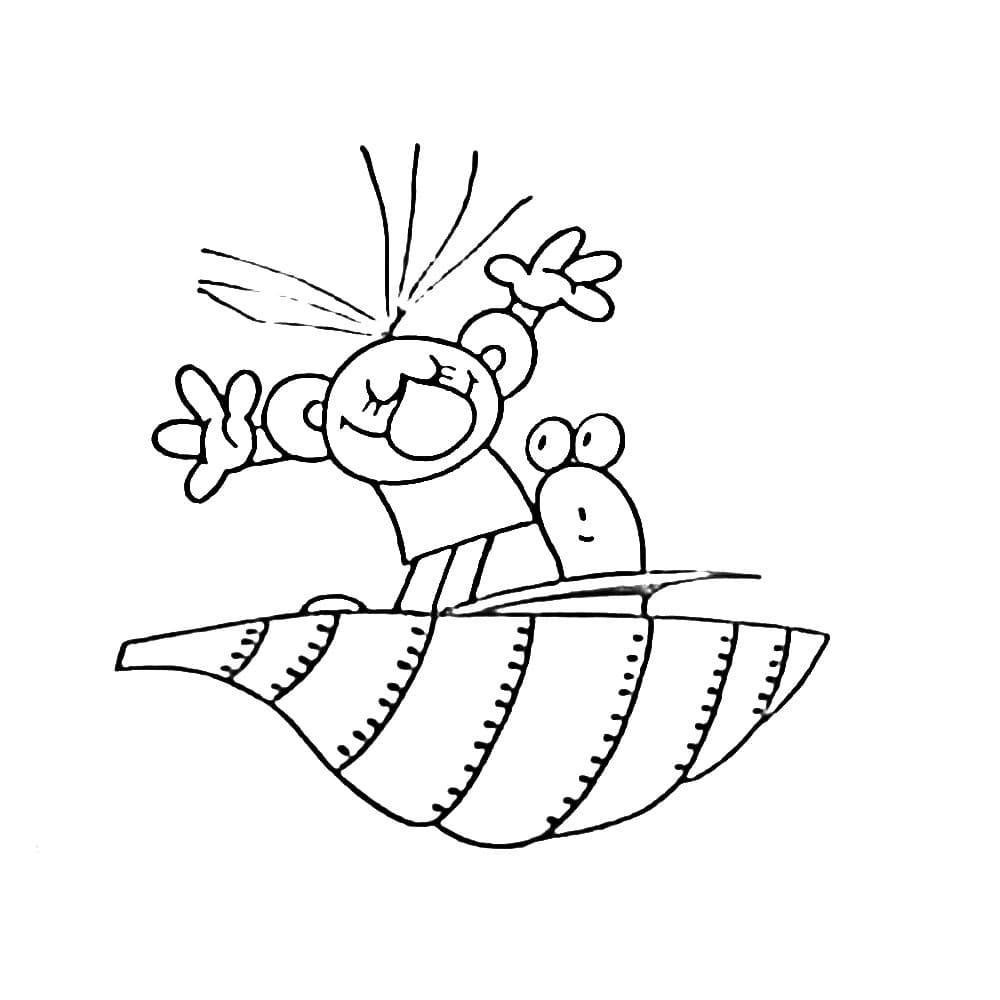 Rákosníček zdarma omalovánka