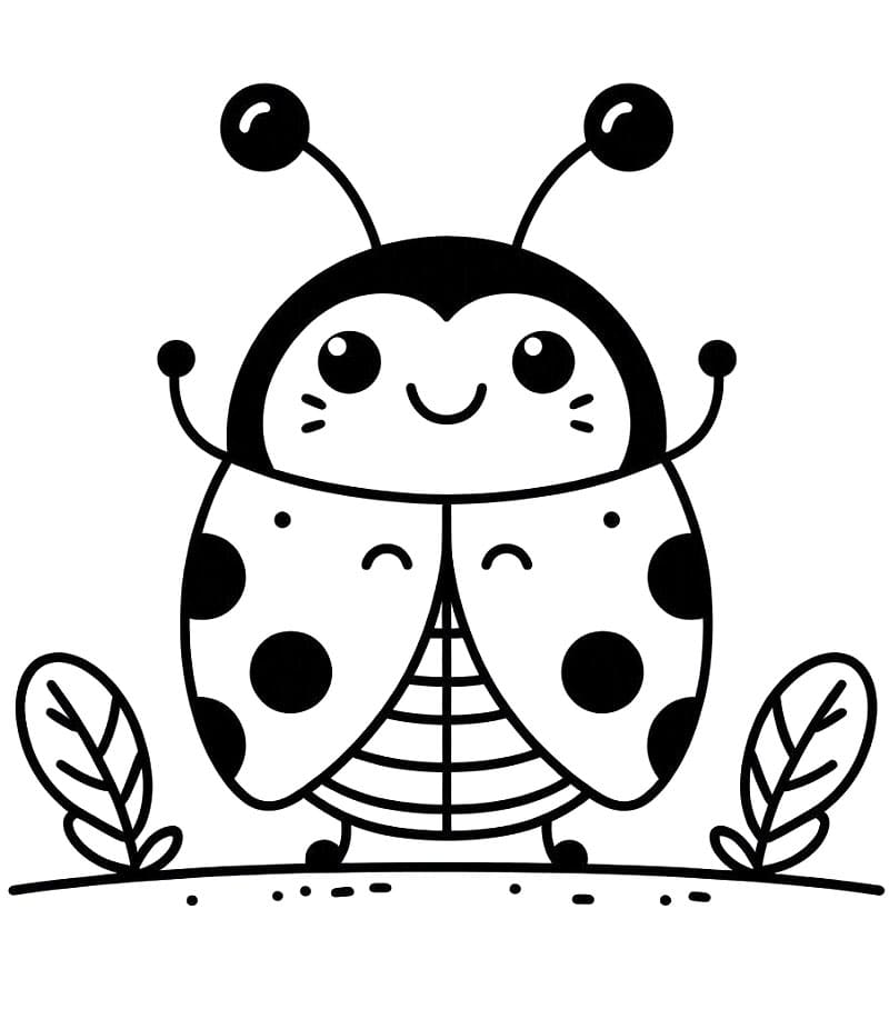 Rozkošná Beruška omalovánka