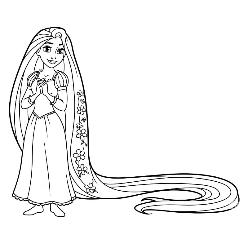 Rozkošná princezna Locika omalovánka