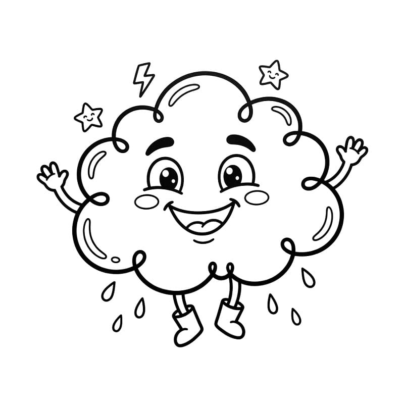 Roztomilý Mrak omalovánka