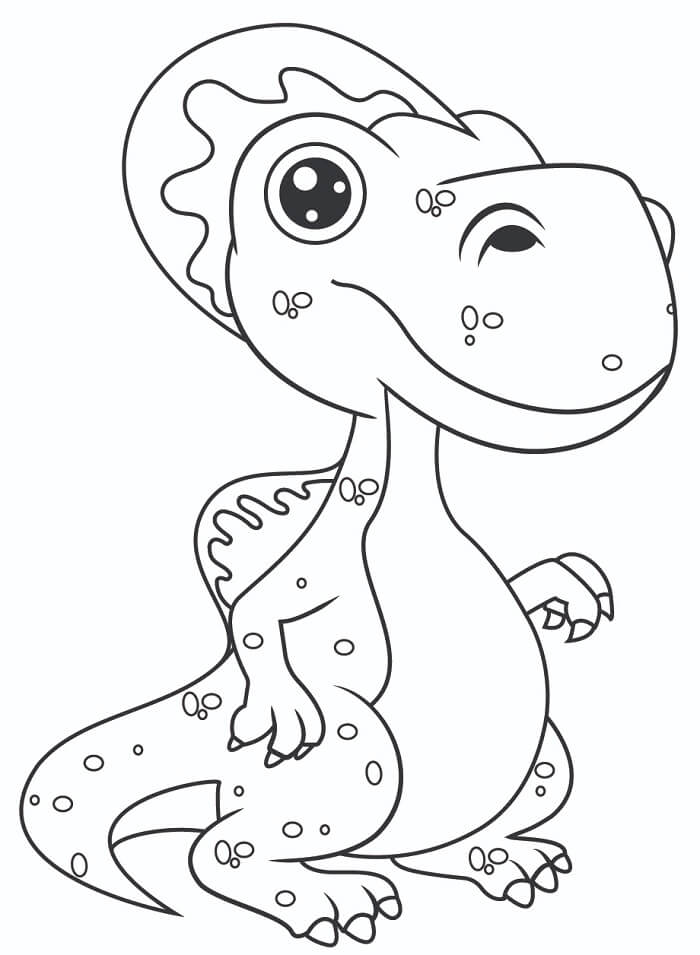 Roztomilý Spinosaurus omalovánka