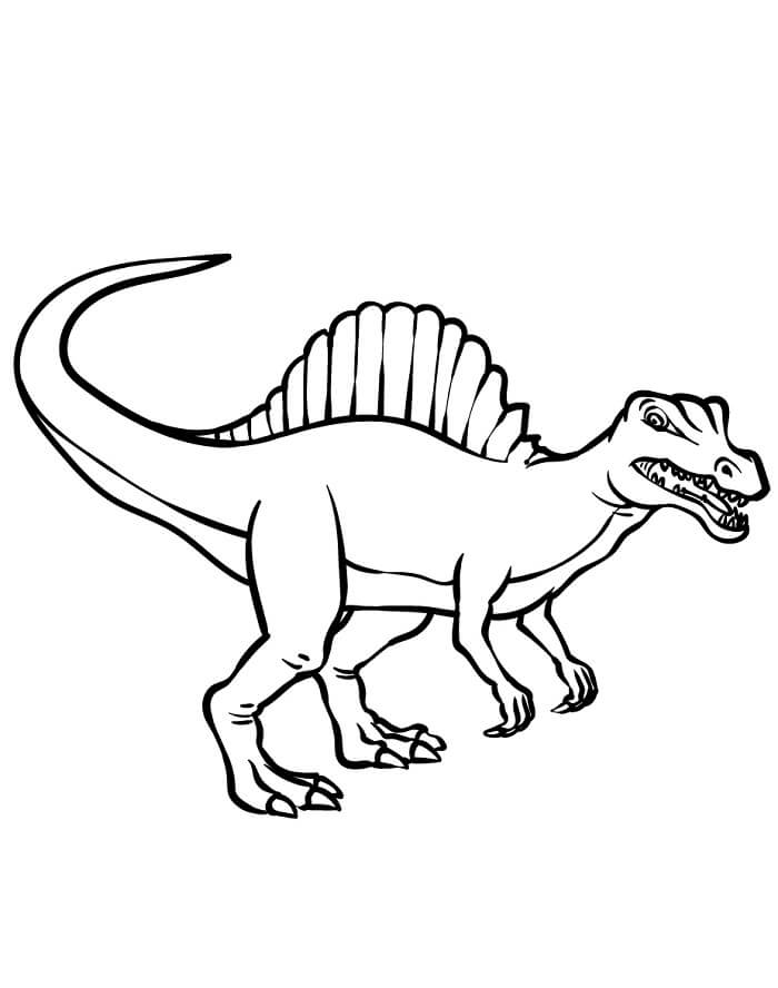 Rozzlobený Spinosaurus omalovánka