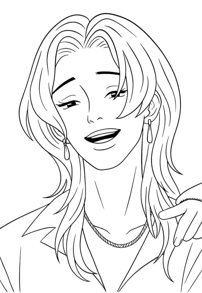 Omalovánka Saja Boys Kpop Demon Hunters