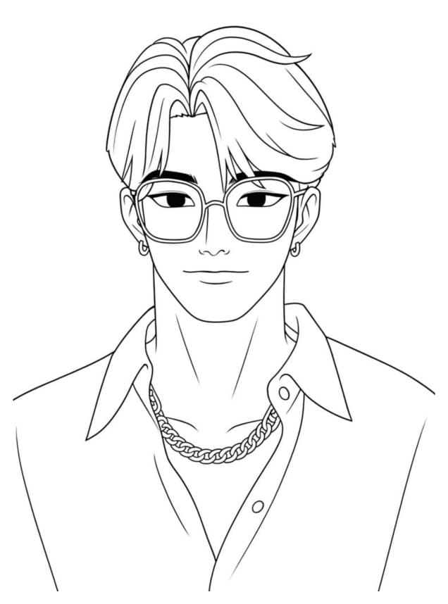 Saja Boys k tisku pro děti omalovánka