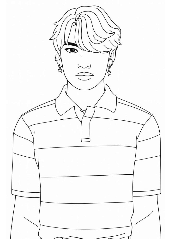 Saja Boys k vytištění zdarma omalovánka