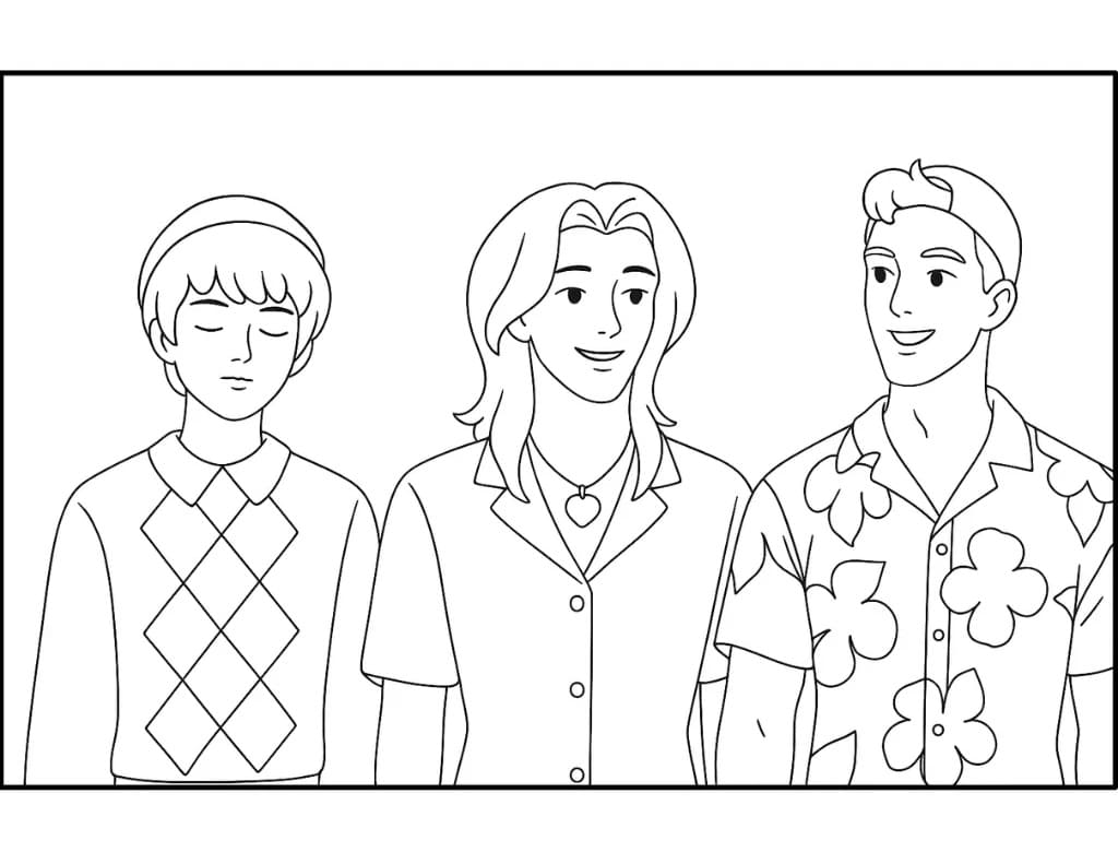 Saja Boys pro děti od 3 let omalovánka