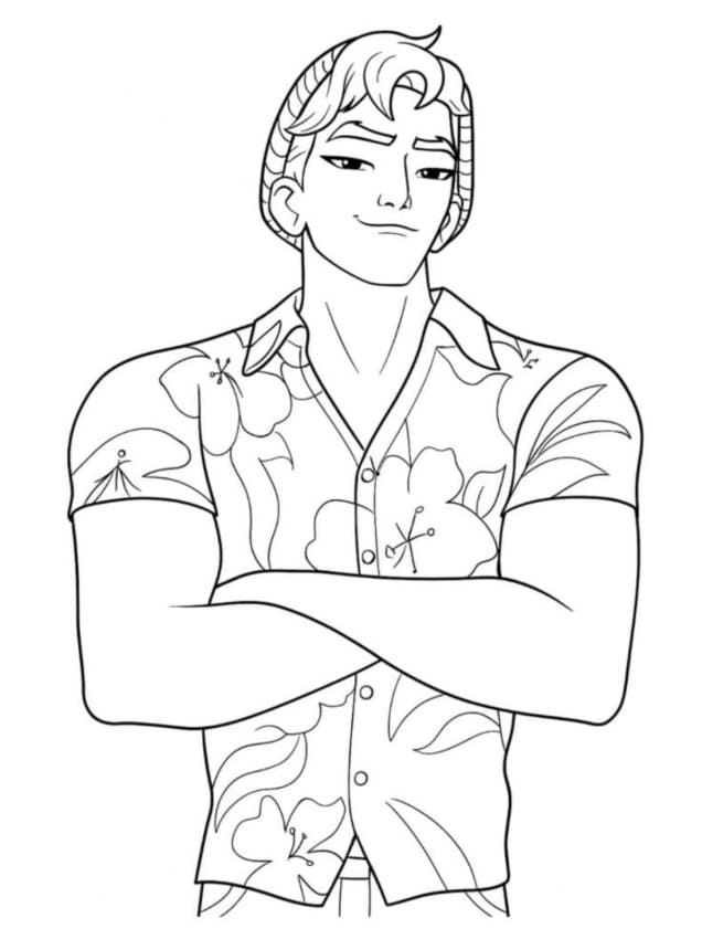 Saja Boys pro děti omalovánka