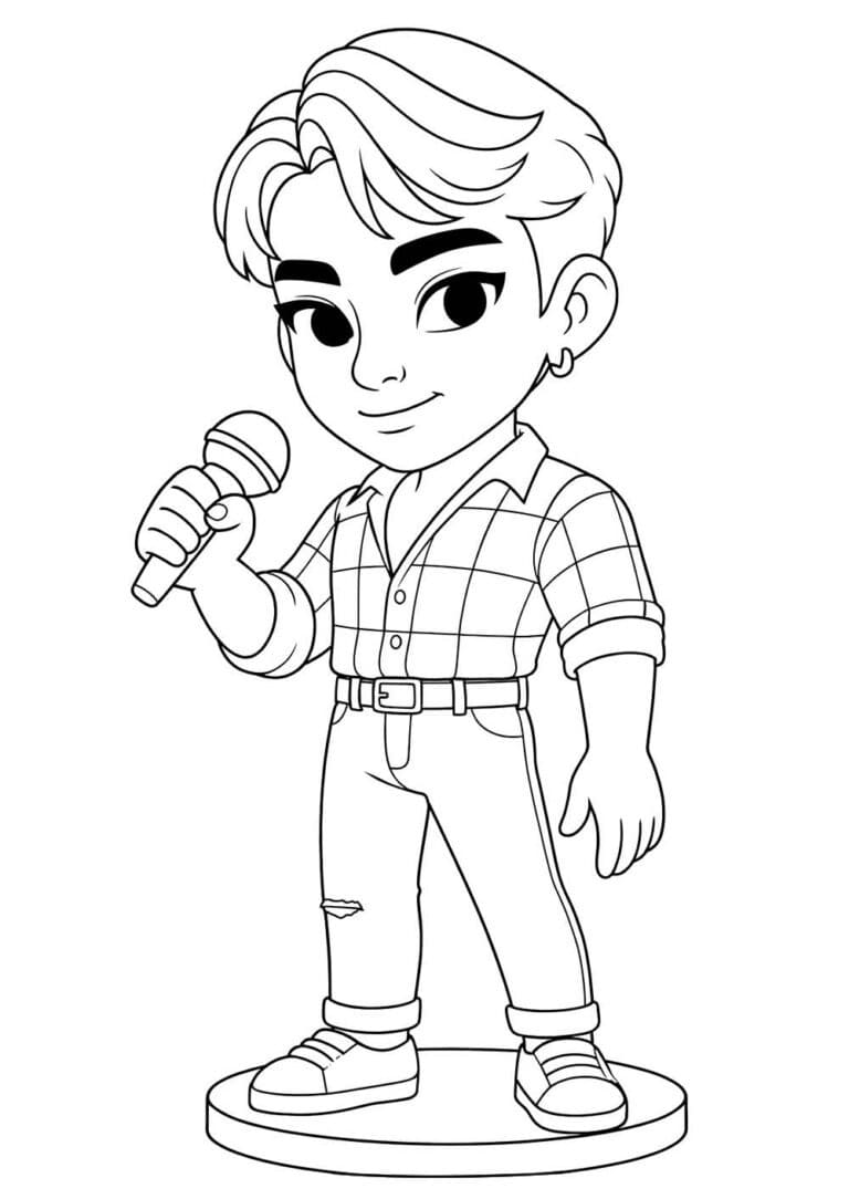 Saja Boys zdarma k tisku omalovánka