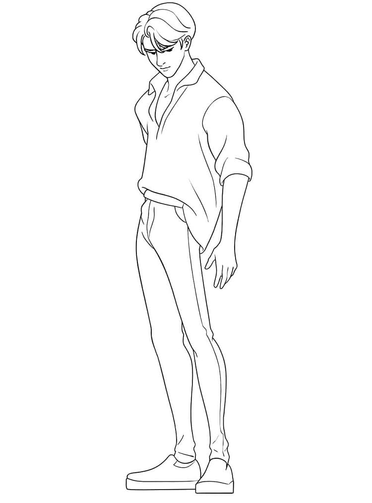 Saja Boys zdarma omalovánka