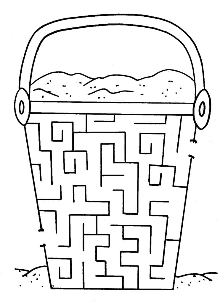 Skvělé bludiště omalovánka