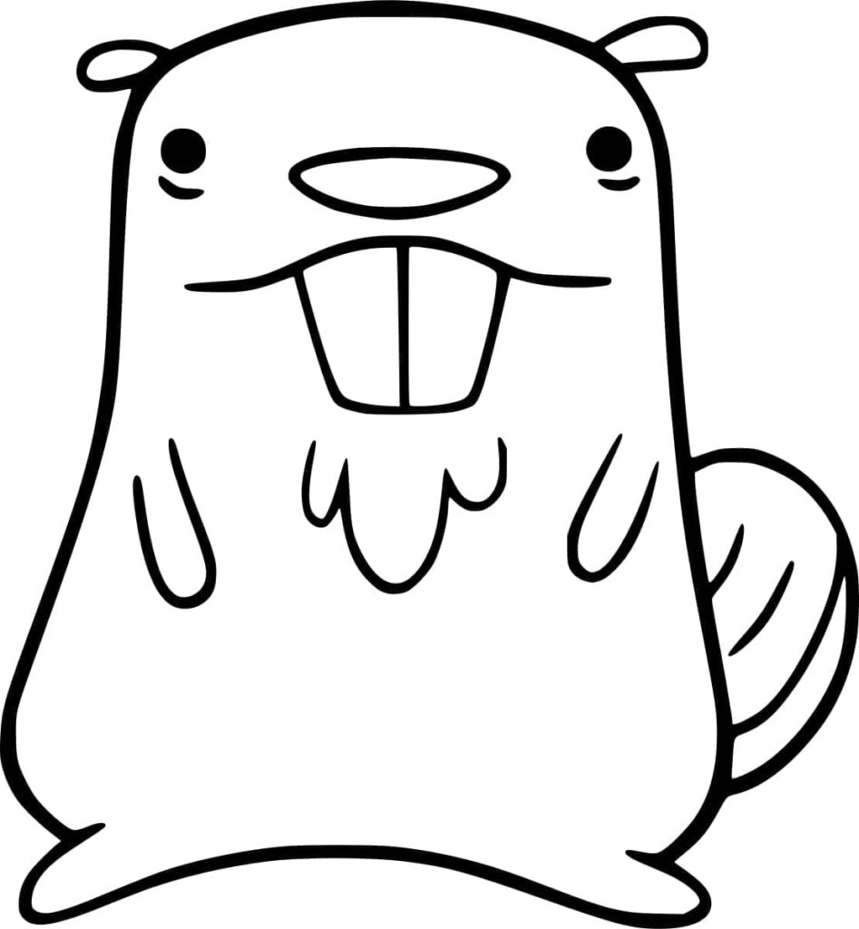 Omalovánka Snadný Bobr