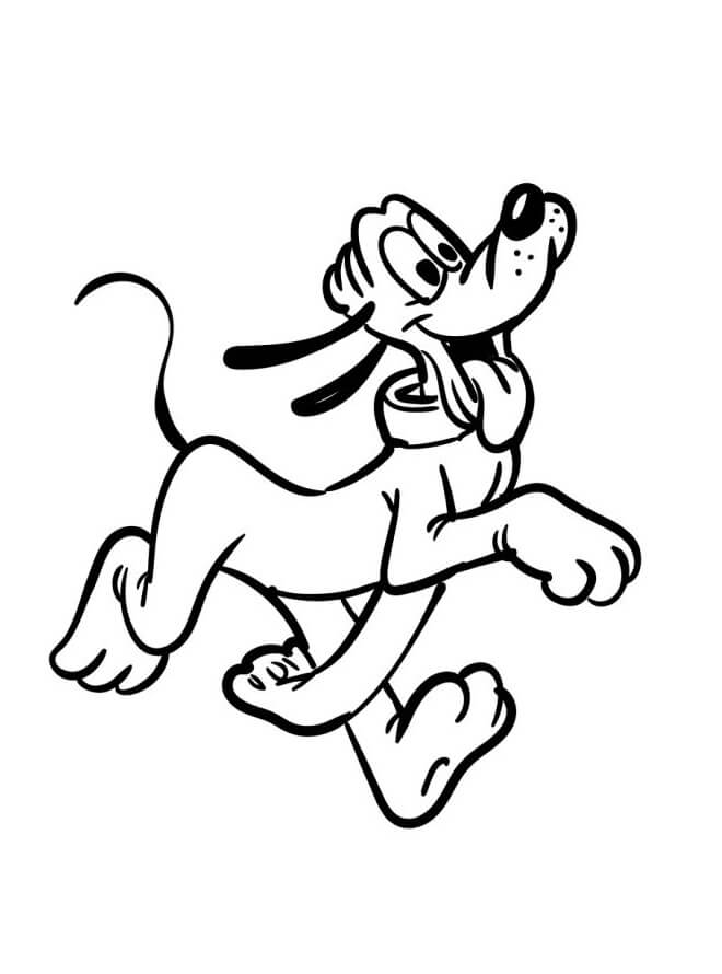 Snadný Pluto omalovánka