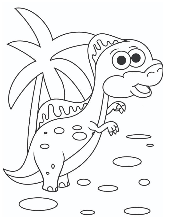 Spinosaurus pro děti od 1 roku omalovánka