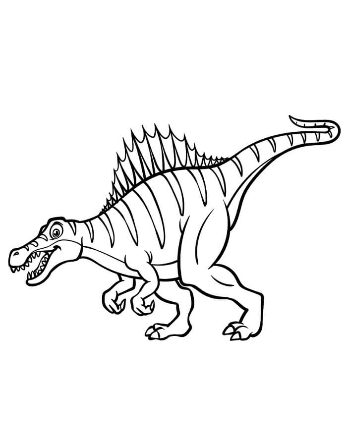 Spinosaurus pro děti od 5 let omalovánka