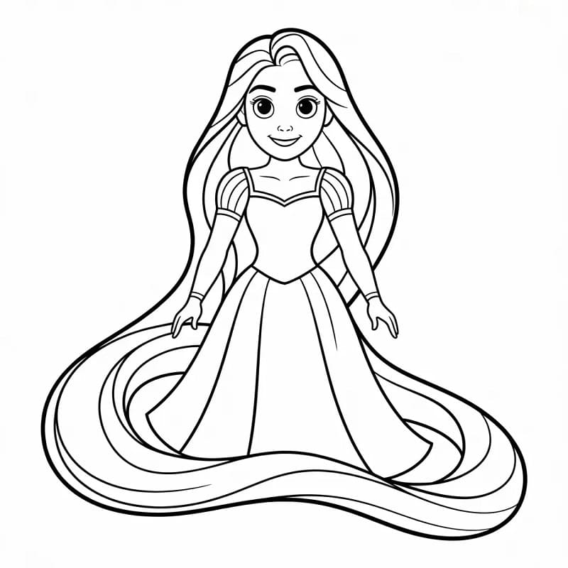 Šťastná Locika omalovánka