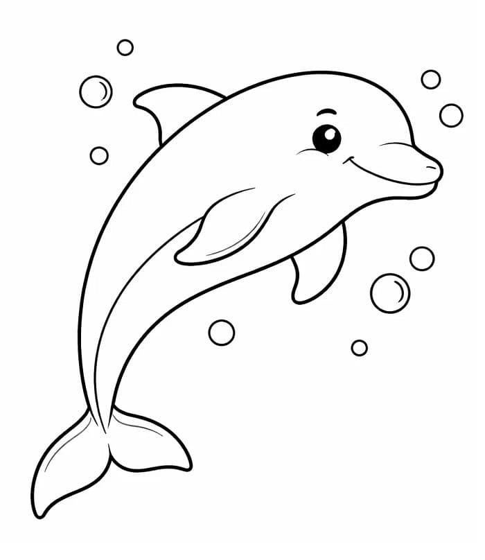 Omalovánky Delfín