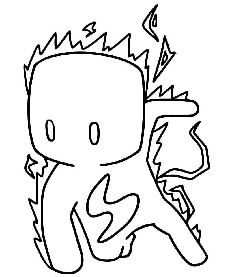 Stumble Guys Bolt omalovánka