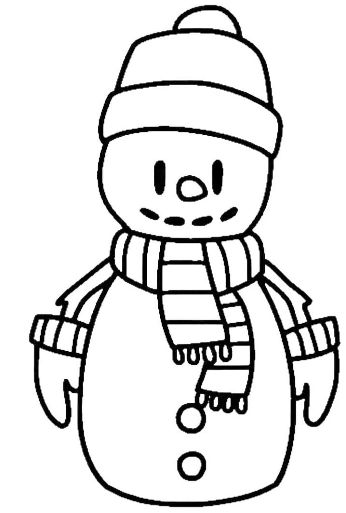 Omalovánka Stumble Guys Snowman