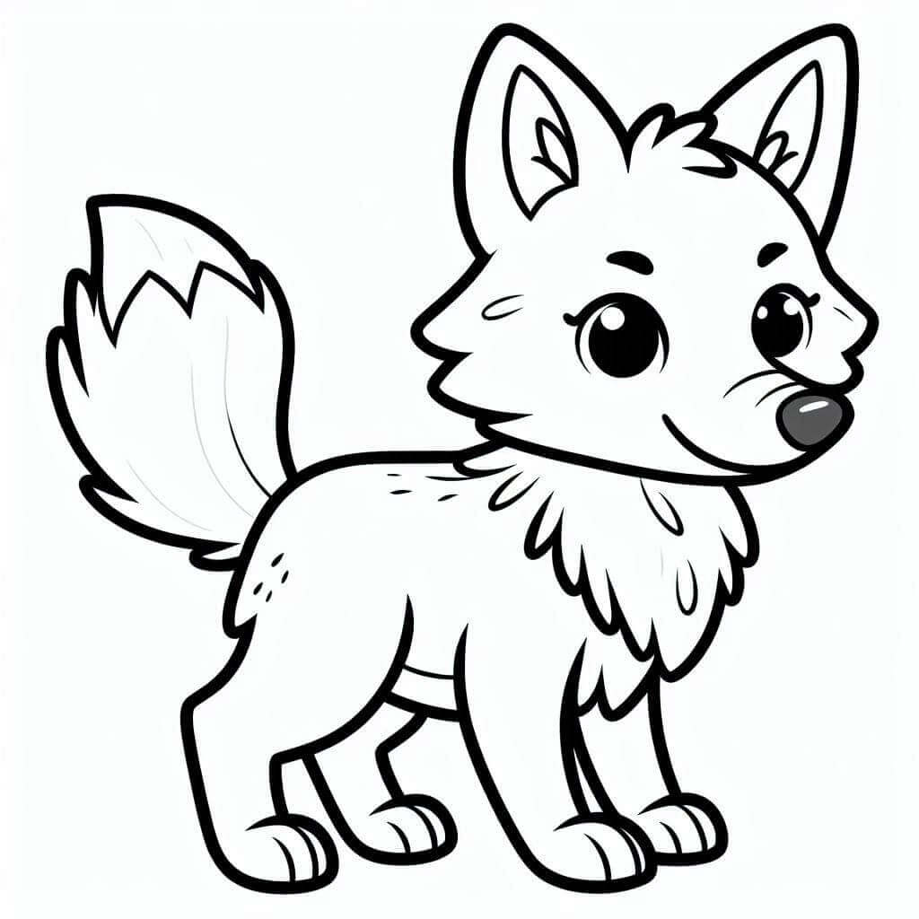 Super Sladký Kojot omalovánka