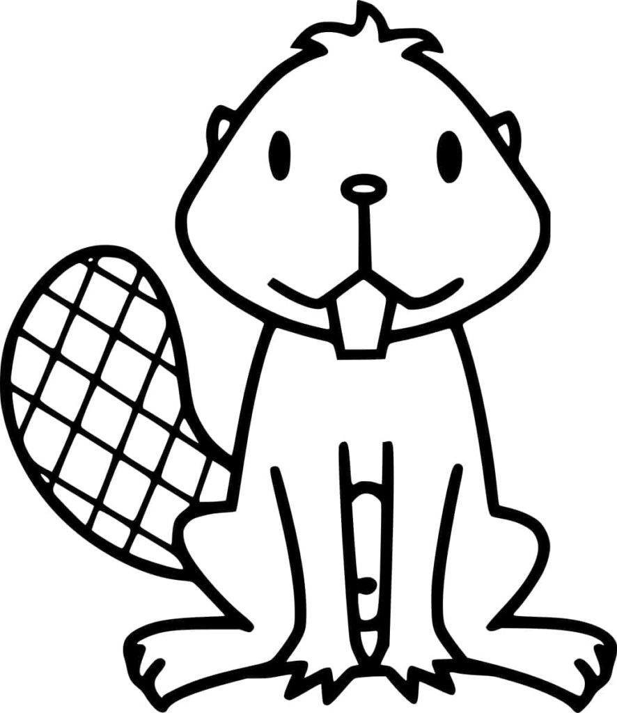 Omalovánka Tisk Bobra