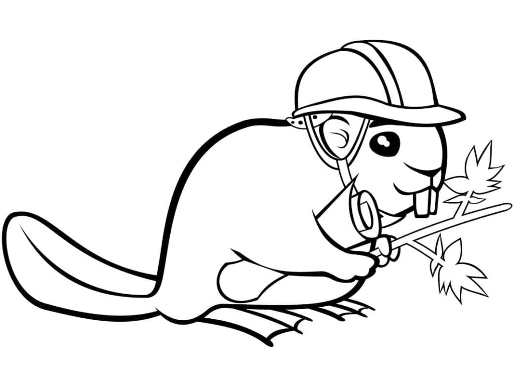 Omalovánka Tiskni Zdarma Bobra