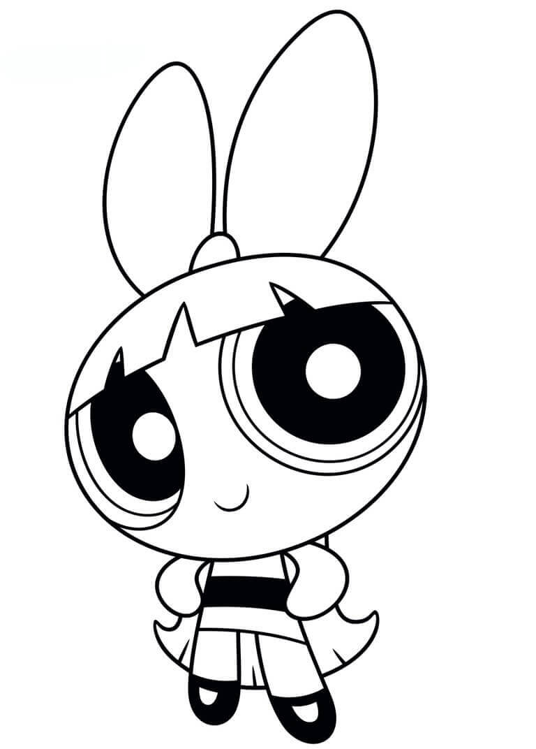 Tisknutelné Powerpuff Girls pro děti omalovánka