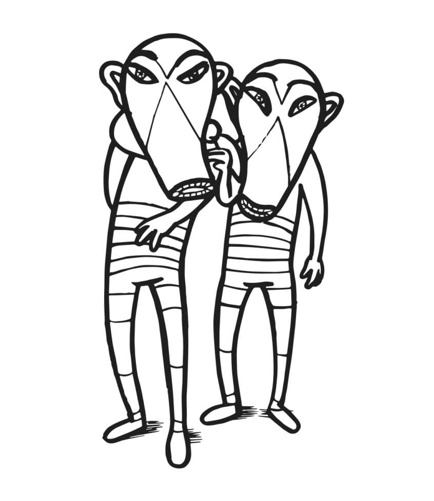 Tisknutelní Lichožrouti omalovánka