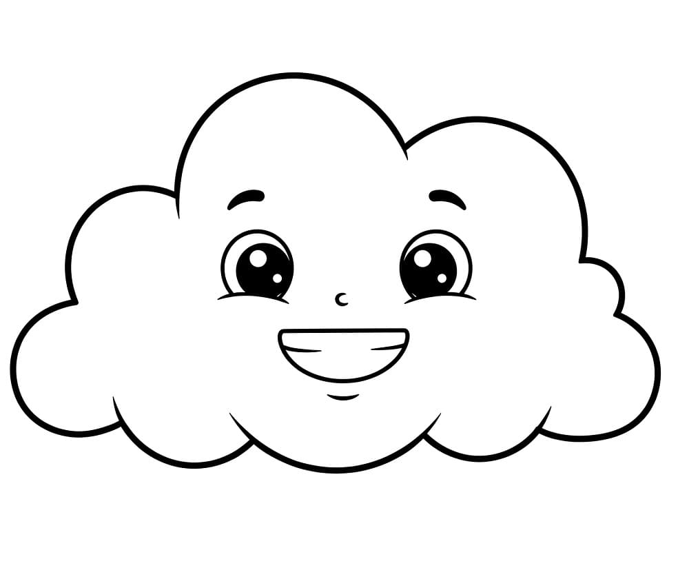 Tisknutelný Mrak omalovánka