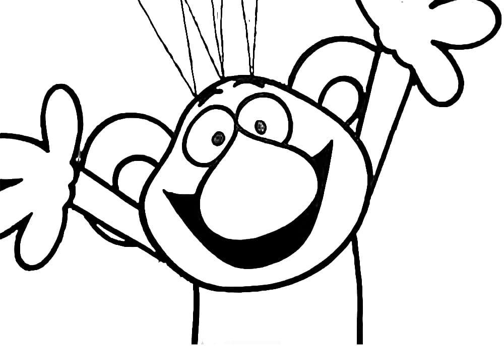 Tisknutelný Rákosníček omalovánka