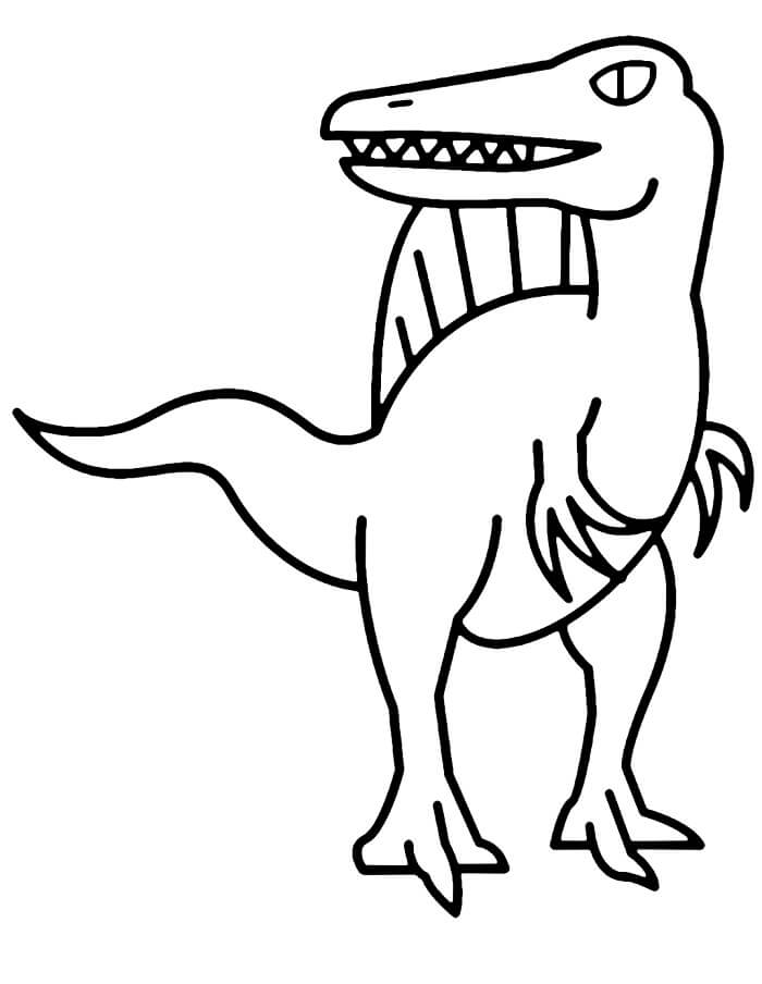 Tisknutelný Spinosaurus zdarma omalovánka