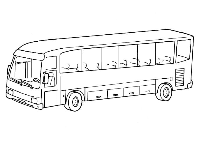 Tisknutelný zdarma autobus omalovánka