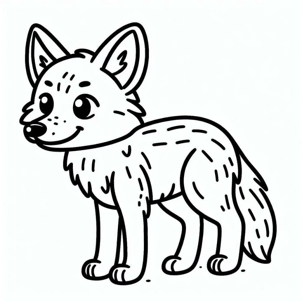 Usměvavý Kojot omalovánka